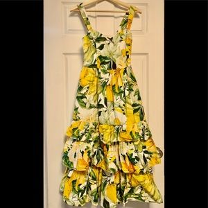 H&M Trend Lemon Lily Print Dress